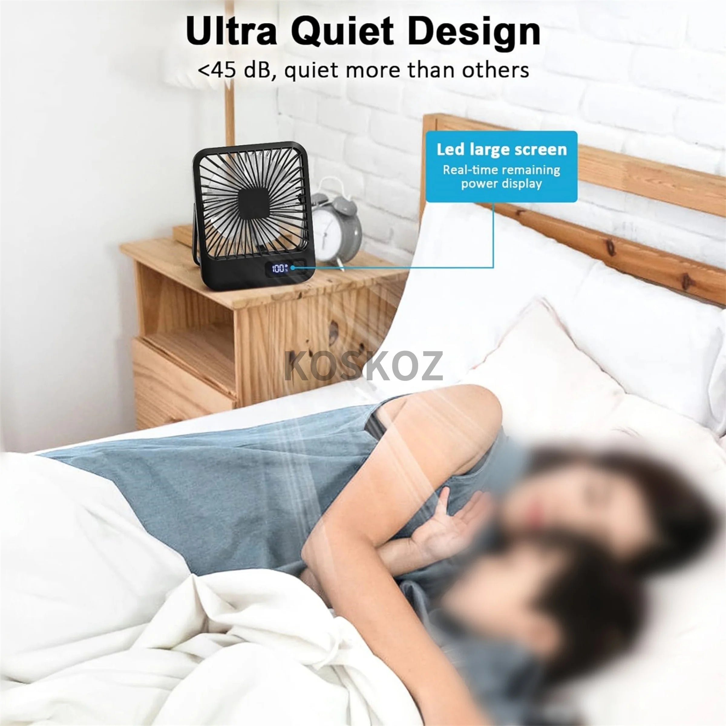 Portable USB Rechargeable Fan