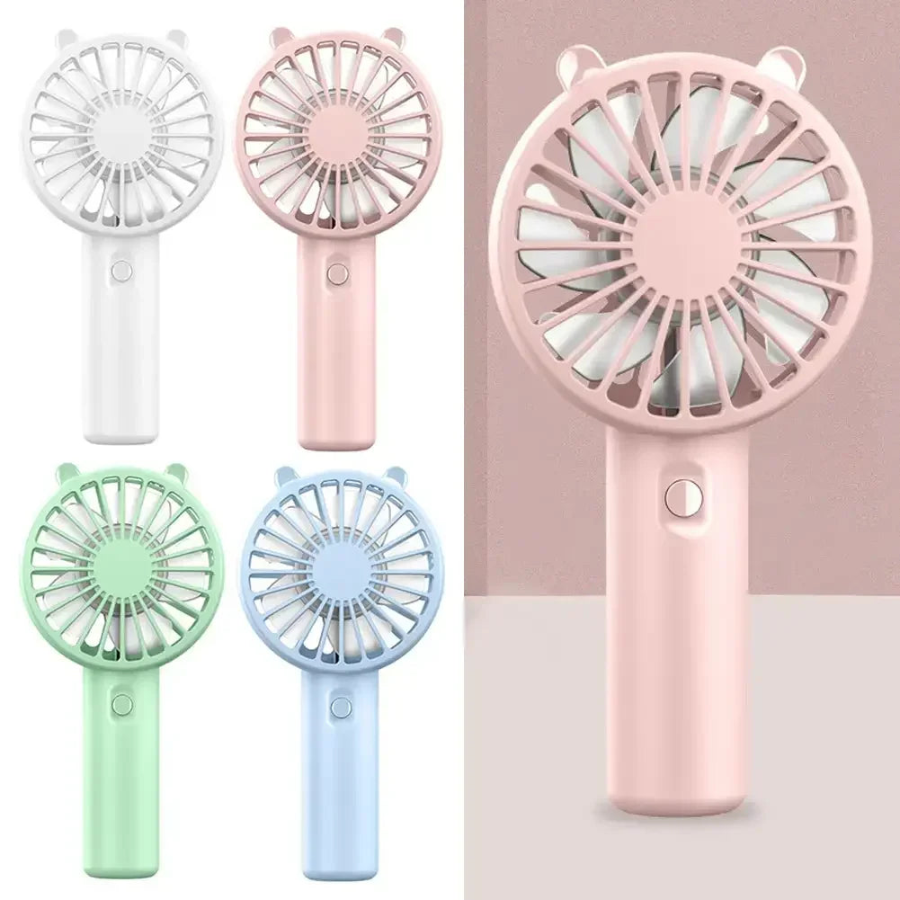 Portable Handheld Fan Small Cooling Fan USB Rechargeable Eyelash Eyelash Mute Cooler Handheld Fan Mini USB Rechargeable Desk